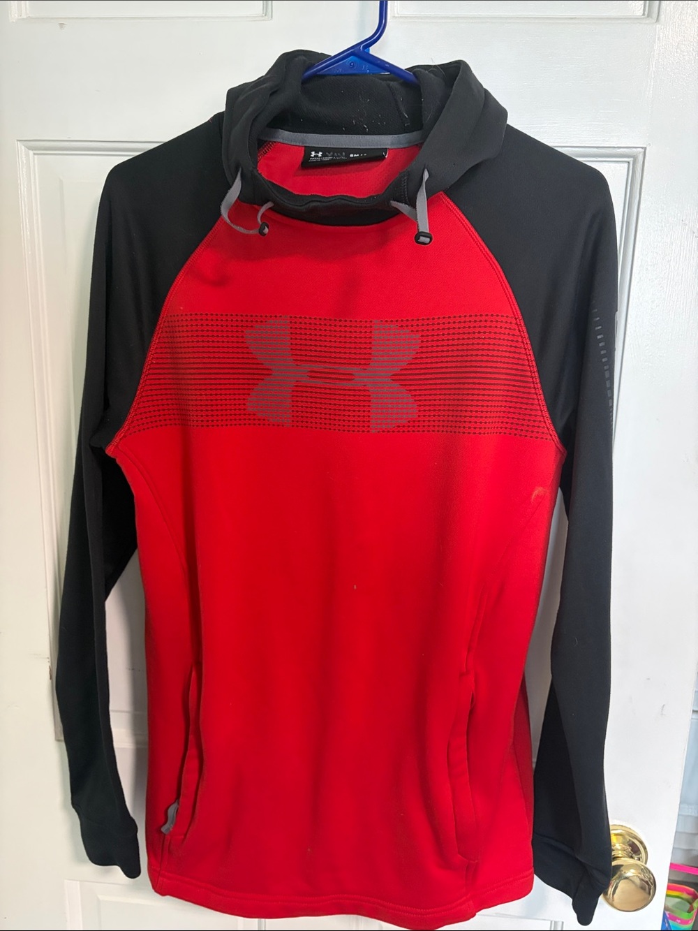Under Armour Red and Black Hoodie Pullover